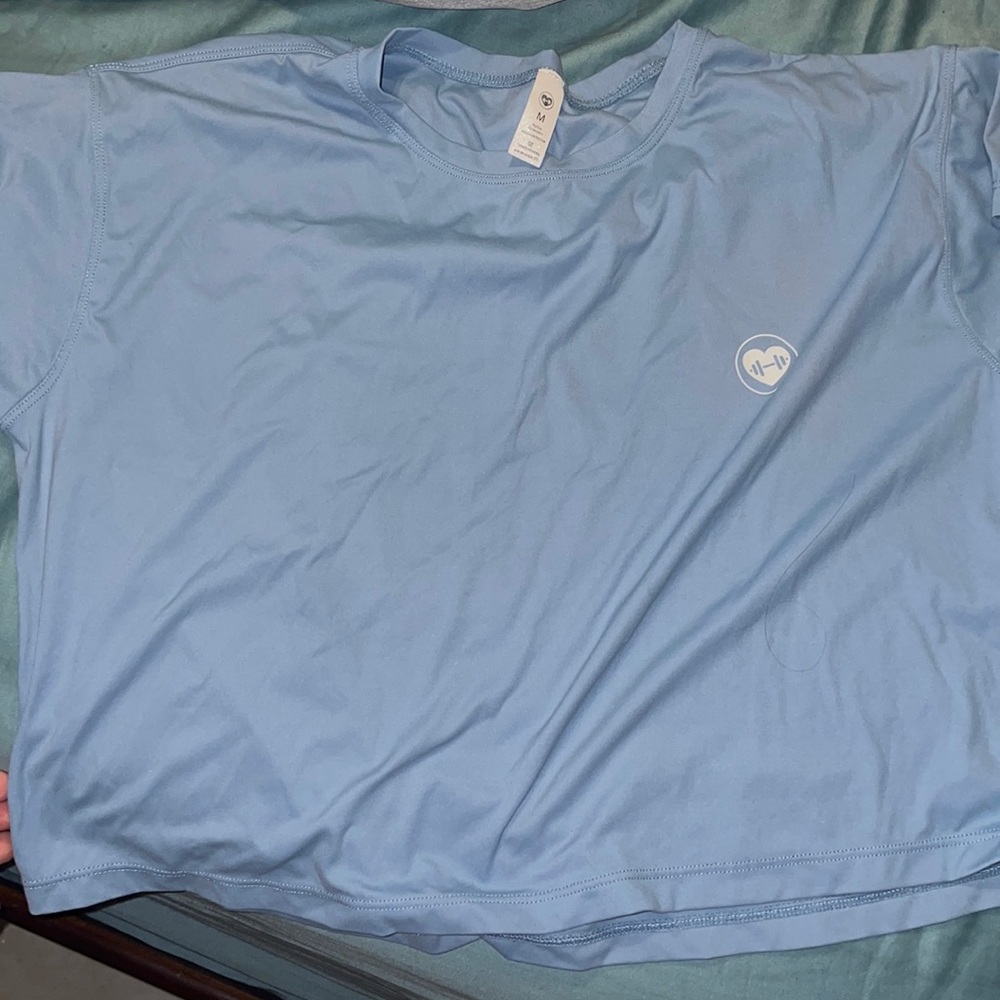 Chicsfitwear Sky Blue Crop Top